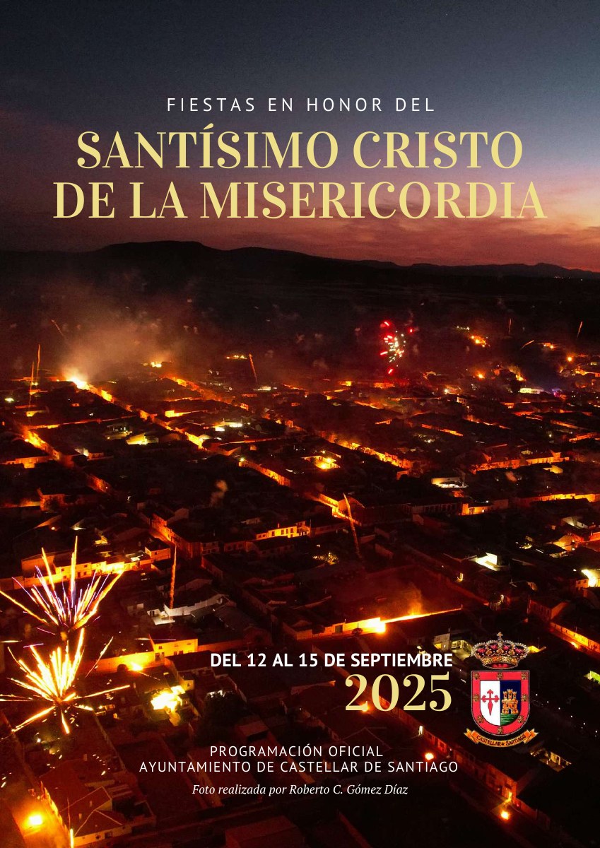 Primera página del documento oficial: Fiestas del Cristo 2025